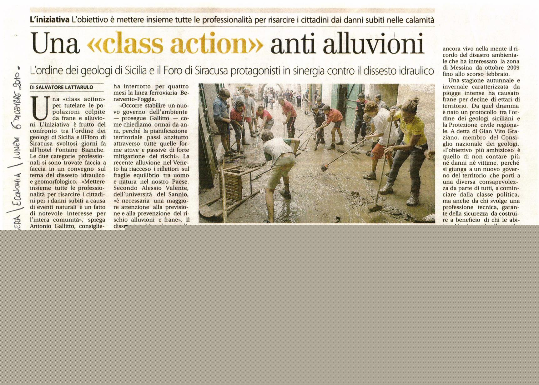 Una “Class action” anti alluvioni