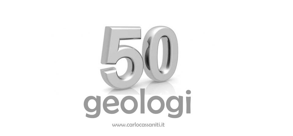 Cinquanta candeline per i geologi italiani. Cinquanta candeline per i geologi italiani.
