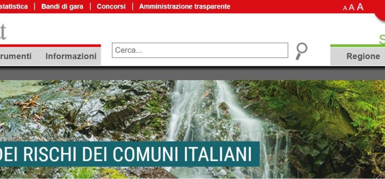 ISTAT: on line un nuovo sito web sui rischi naturali in Italia