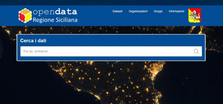 Pubblicato il Portale OPEN DATA della Regione Siciliana